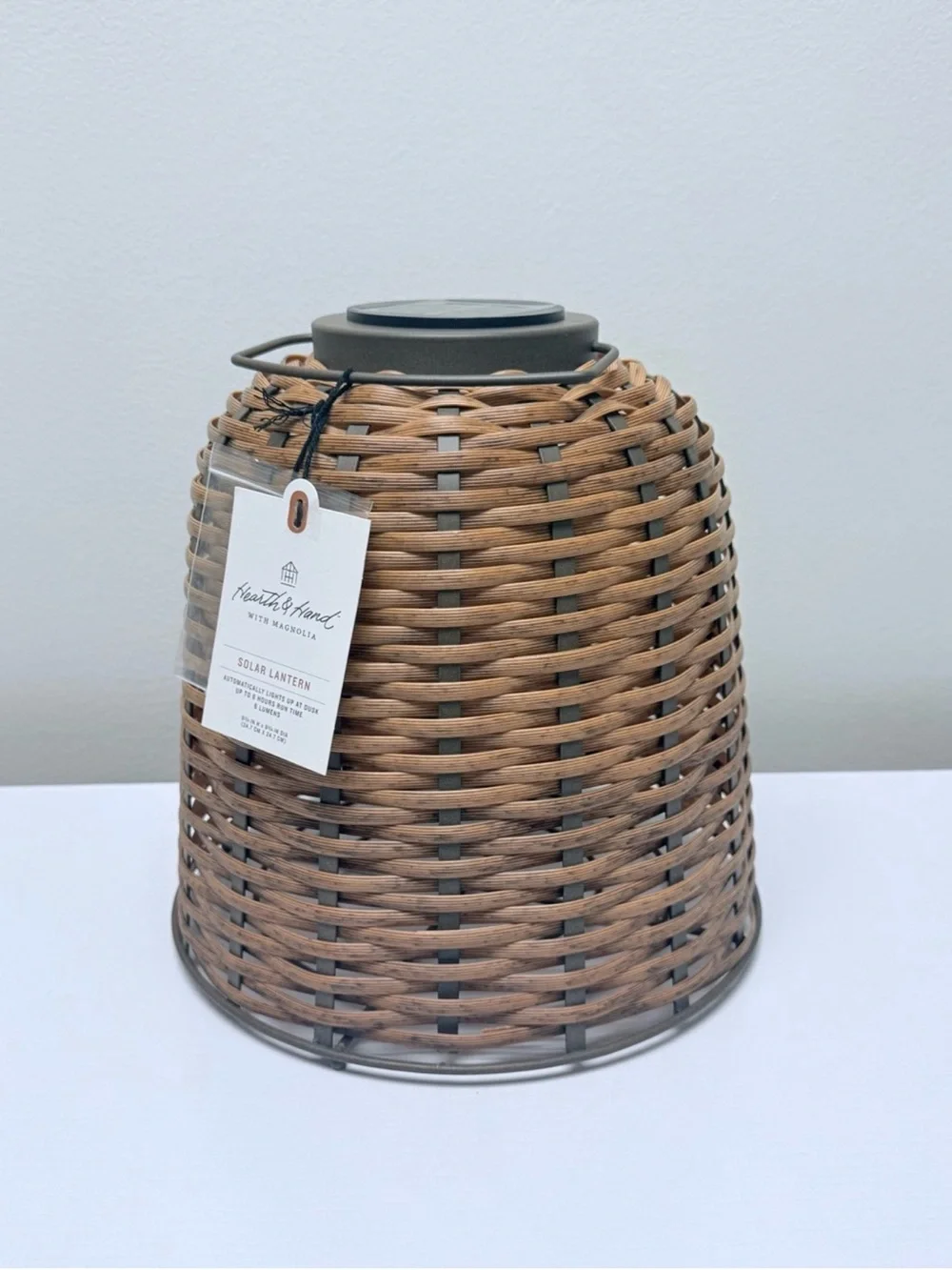 New! Woven Solar Lantern by Hearth & Hand™ w/ Magnolia, 9.75